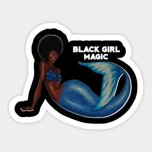 Afro Mermaid, African, Black Girl Magic Sticker